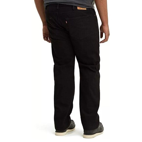 Levi's 501 Original Fit Jeans Men’s 50x32 Big & Tall Stretch Black Denim NWT - Picture 3 of 6